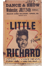 Little Richard Poster before restoration